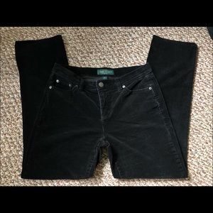 lauren ralph lauren black corduroy pants 😎
